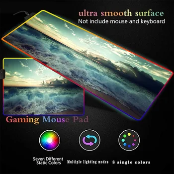 Sea Waves Gaming RGB Large Mouse Pad Gamer Big Mouse Mat Computer Mousepad Led Backlight XXL Surface Mause Pad Keyboard Desk Mat
Sea Waves Gaming RGB Large Mouse Pad Gamer Big Mouse Mat Computer Mousepad Led Backlight XXL Surface Mause Pad Keyboard Desk Mat