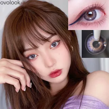 OVOLOOK-1 Pair Beautiful Purple Contact Lenses Colored Eye Lenses Yearly Cosmetic Colored Contacts
OVOLOOK-1 Pair Beautiful Purple Contact Lenses Colored Eye Lenses Yearly Cosmetic Colored Contacts