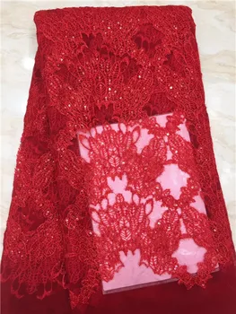 Red Color Nigerian Net Lace Fabric Latest Popular Sequin Lace Fabric High Quality Lace Fabric Dress for Woman Wedding Evening X8 
Red Color Nigerian Net Lace Fabric Latest Popular Sequin Lace Fabric High Quality Lace Fabric Dress for Woman Wedding Evening X8