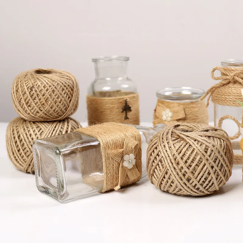 50M Natual Hemp Rope 3 Line Twisted Jute Ribbon Vintag Rustic Wedding Decoration DIY Crafts Gift Package Scrapbooking Supplies
50M Natual Hemp Rope 3 Line Twisted Jute Ribbon Vintag Rustic Wedding Decoration DIY Crafts Gift Package Scrapbooking Supplies
