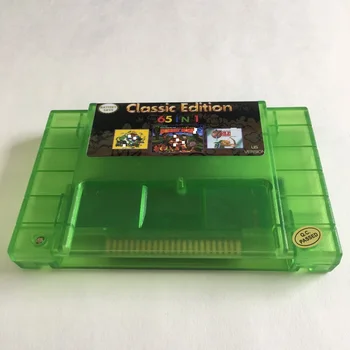 Super 65 in 1 Game Cartridge for SNES 16-Bit Multicart NTSC game console US version
Super 65 in 1 Game Cartridge for SNES 16-Bit Multicart NTSC game console US version