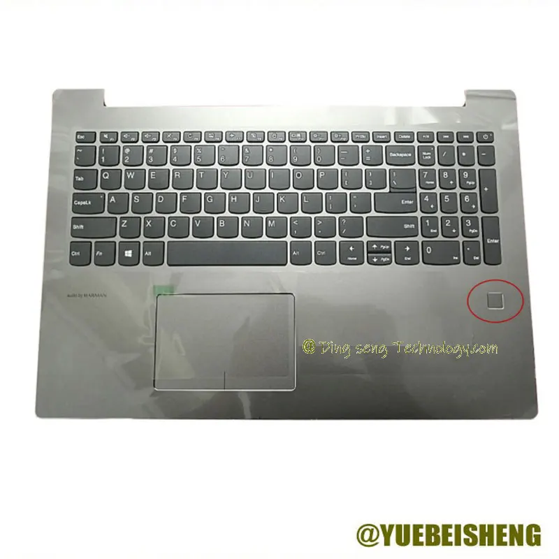 

YUEBEISHENG New For Lenovo ideapad 5000-15 520-15 520-15IKB Palmrest Upper Case US Keyboard Cover 5CB0N98772