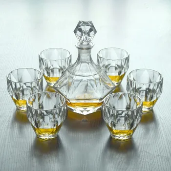 luxury lead-free whiskey decanter set with 6 Pcs whiskey wine glass for Alcohol Bourbon Scotch 7 Pcs Set 200831-19
luxury lead-free whiskey decanter set with 6 Pcs whiskey wine glass for Alcohol Bourbon Scotch 7 Pcs Set 200831-19