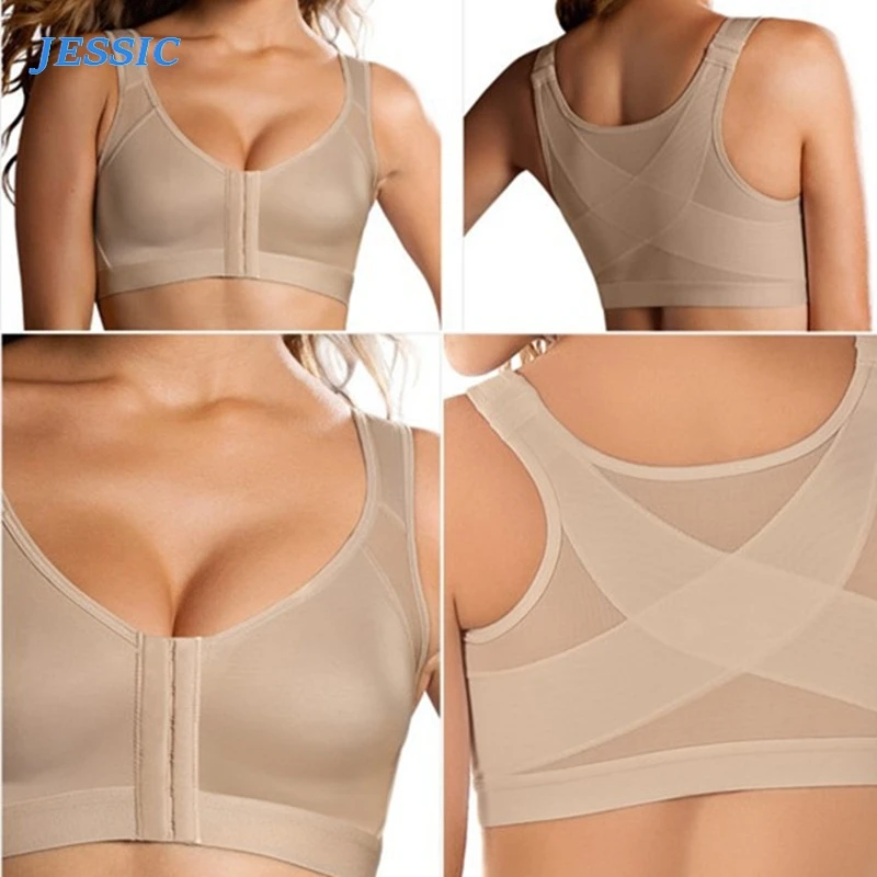 JESSIC Posture Corrector Lift Up Bra Women New Desigh X-bra Breathable Underwear Shockproof Sports Support Fitness Vest Bras
JESSIC Posture Corrector Lift Up Bra Women New Desigh X-bra Breathable Underwear Shockproof Sports Support Fitness Vest Bras
