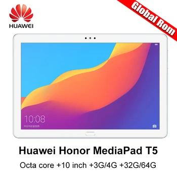 

Global ROM Huawei MediaPad T5 huawei honor T5 Kirin 659 Octa core 10 inch 4G RAM 64G ROM LTE 5100mAh android tablet