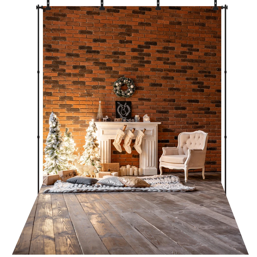 Winter Merry Christmas Backdrop Photography for Party Fireplace Wooden Floor Vinyl Background Photo Studio Photophone
Winter Merry Christmas Backdrop Photography for Party Fireplace Wooden Floor Vinyl Background Photo Studio Photophone