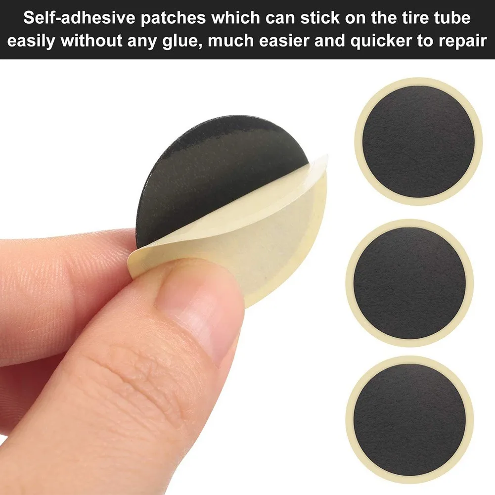 28 PCS Bicycle Tire Patch Repair Kit Glueless Self-Adhesive Bike Bicycle Tire Tube Puncture Repair Patch Tools Cycling Parts
28 PCS Bicycle Tire Patch Repair Kit Glueless Self-Adhesive Bike Bicycle Tire Tube Puncture Repair Patch Tools Cycling Parts