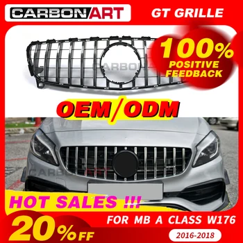 New arrival W176 GT front grille for mercedez w176 A class A180 A200 A260 A45 auto tuning parts 2016-2018
New arrival W176 GT front grille for mercedez w176 A class A180 A200 A260 A45 auto tuning parts 2016-2018