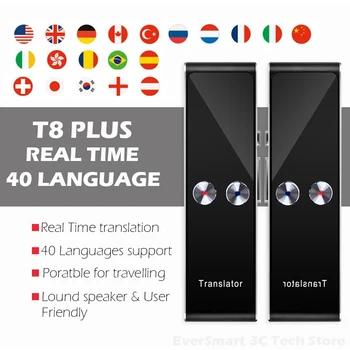 Portable Multi Language Voice Translator, T8+ Plus AI Translator Real Time Instant Two-Way 40 Languages Translation device
Portable Multi Language Voice Translator, T8+ Plus AI Translator Real Time Instant Two-Way 40 Languages Translation device