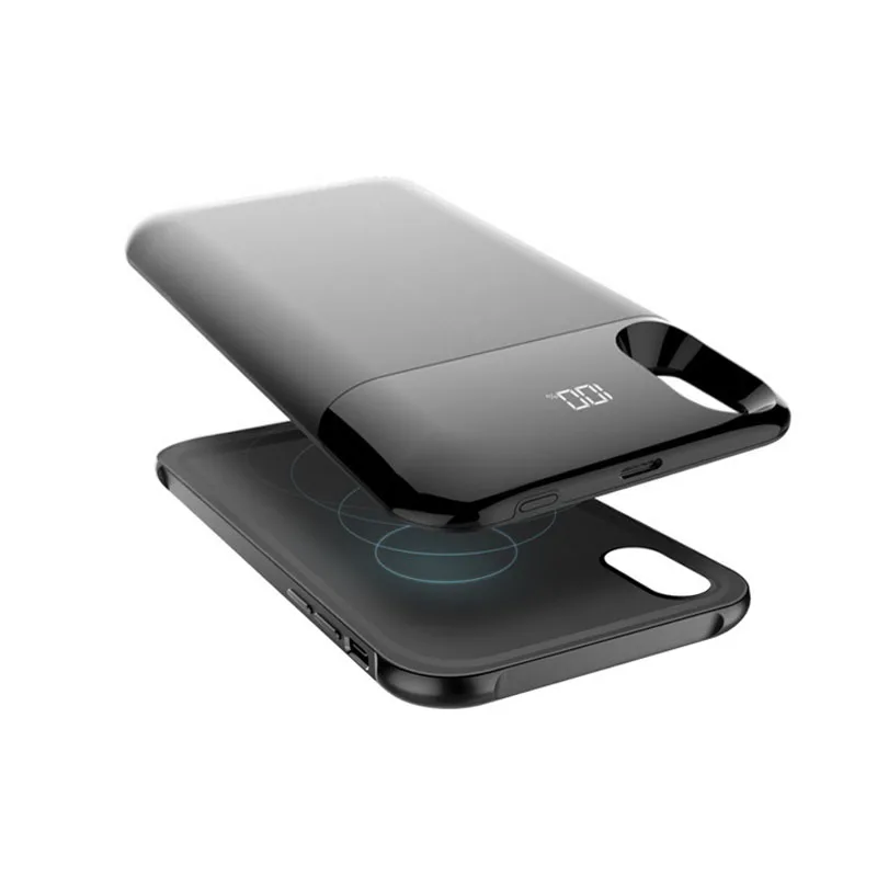 Separate Wireless Charging Battery Case For iPhone X XS Max XR Charge Battery Cover LED Digital Display Battery Charger Case
Separate Wireless Charging Battery Case For iPhone X XS Max XR Charge Battery Cover LED Digital Display Battery Charger Case