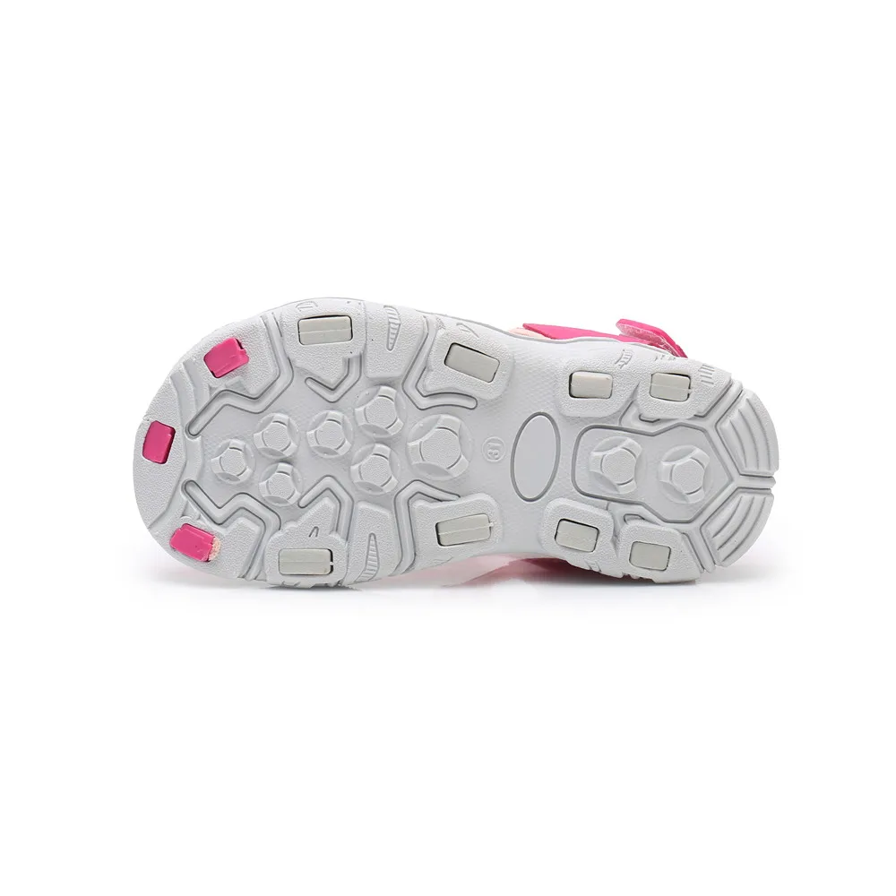 Apakowa Ankle Unisex Kids Boys Sandals Hollow Breathable Toddler Sandals Hook&Loop Sport Summer Girl Sandals Childrens Shoes