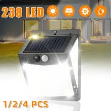 1/2/4Pcs 238 LED Solar Motion Sensor Lights Outdoor Solar Light 3 Mode IP65 Waterproof Solar Powered Light for Front Garden Yard 
1/2/4Pcs 238 LED Solar Motion Sensor Lights Outdoor Solar Light 3 Mode IP65 Waterproof Solar Powered Light for Front Garden Yard