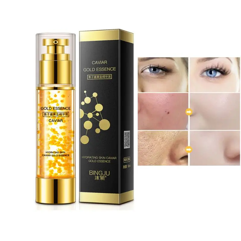 24K Gold Elixir Essence 50ml Face Moisturizer Whitening Base Face Serum Maquiagem Profissional Completa Skin Care
24K Gold Elixir Essence 50ml Face Moisturizer Whitening Base Face Serum Maquiagem Profissional Completa Skin Care