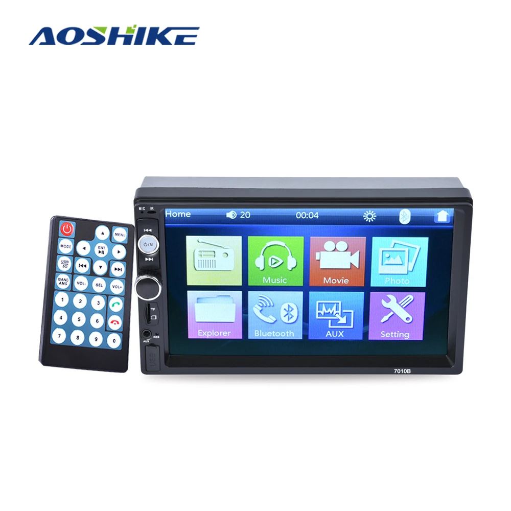 AOSHIKE HD 7 "Автомагнитола 2 Din автомобильное радио Кош рекордер сенсорный экран