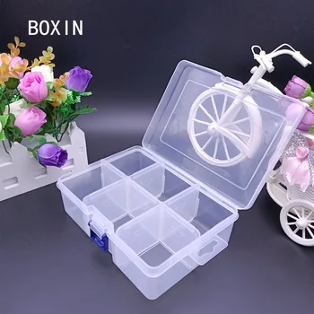 Large Size 6 Grid Storage Box Thick Splittable Transparent Plastic Box Hardware Tools Finishing Box Display Box with Cap
Large Size 6 Grid Storage Box Thick Splittable Transparent Plastic Box Hardware Tools Finishing Box Display Box with Cap
