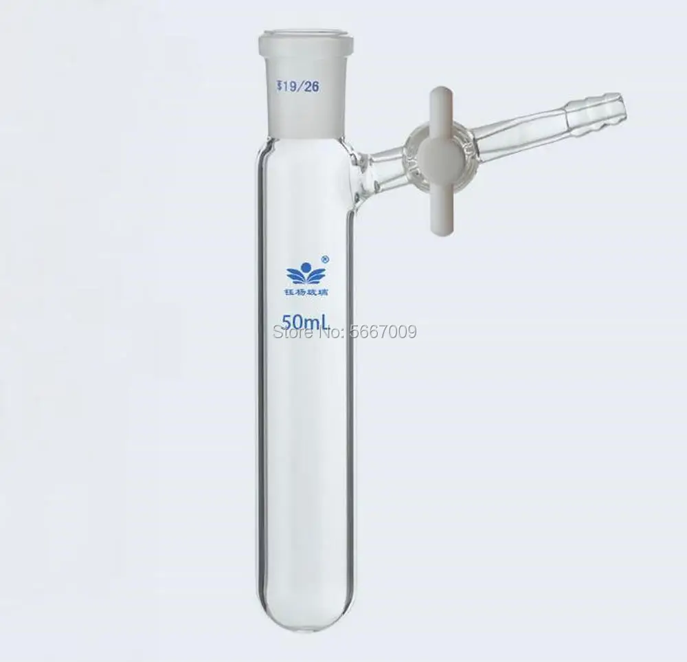 1PC Lab Glass 10/25/50/100/250ml Grinding mouth Reaction Flask, schlenk tube with PTFE piston
1PC Lab Glass 10/25/50/100/250ml Grinding mouth Reaction Flask, schlenk tube with PTFE piston