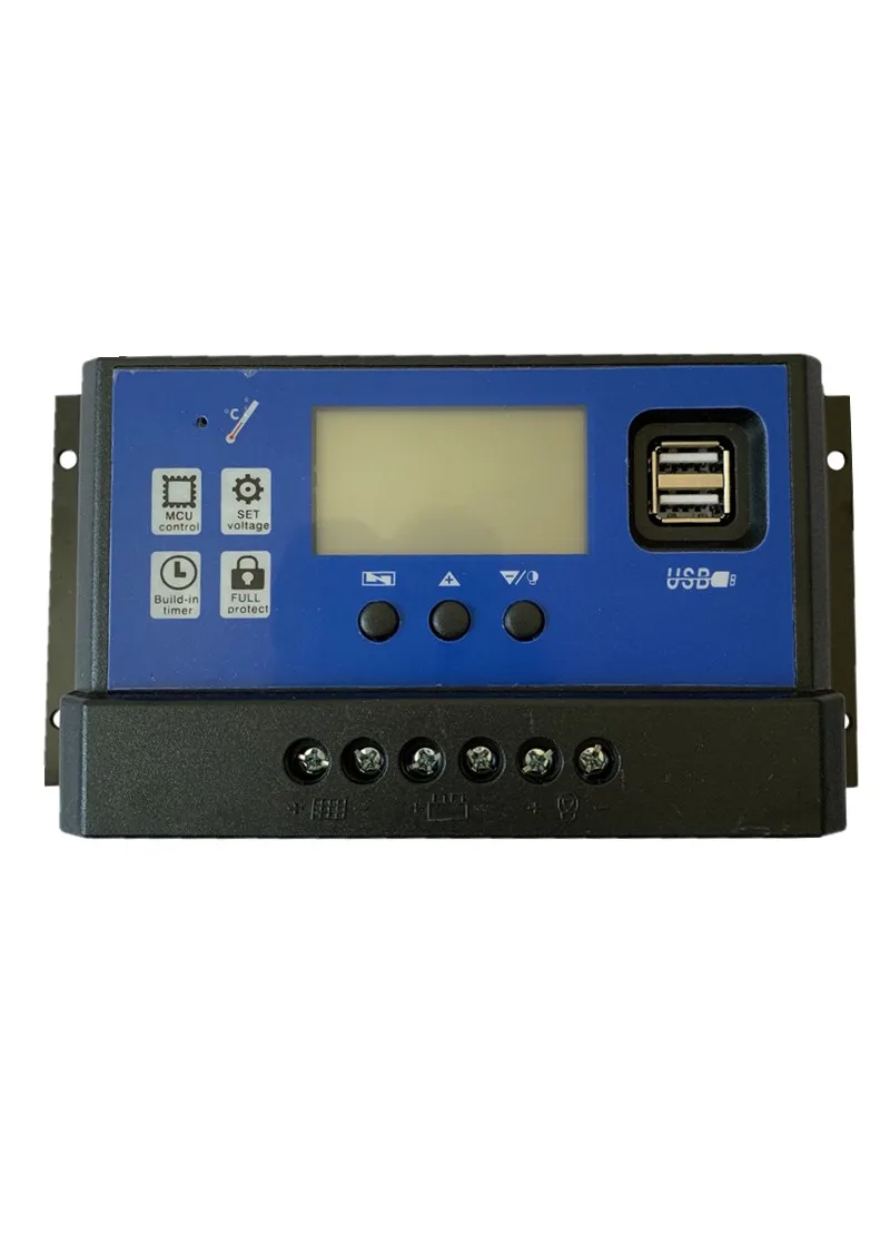 Solar Panel Battery Charge Controller 24V 12V Auto 40A 50A 60A PWM Solar Collector Regulator with Dual USB
Solar Panel Battery Charge Controller 24V 12V Auto 40A 50A 60A PWM Solar Collector Regulator with Dual USB