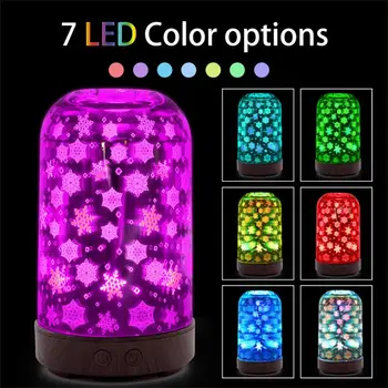 3D Snowflakes Glass Aroma Diffuser Air Mist Humidifier with 7 Color Night Light
3D Snowflakes Glass Aroma Diffuser Air Mist Humidifier with 7 Color Night Light