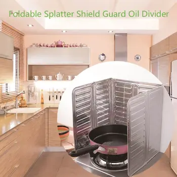 Foldable Splatter Shield Guard Oil Kitchen Cooking Frying Pan Oil Splash Screen Cover Gas Stove Divider Splash Proof Baffle Tool 
Foldable Splatter Shield Guard Oil Kitchen Cooking Frying Pan Oil Splash Screen Cover Gas Stove Divider Splash Proof Baffle Tool