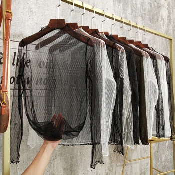 sexy Sheer see through mesh top women lace fishnet transparent top shirt ladies turtleneck white t shirt women tshirt black top
sexy Sheer see through mesh top women lace fishnet transparent top shirt ladies turtleneck white t shirt women tshirt black top