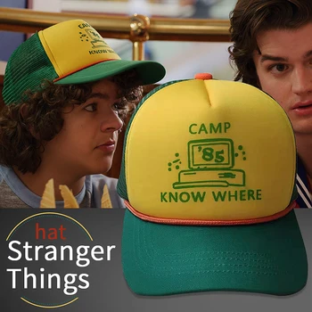 2019 Stranger Things 3 Dustin Hat New Retro Mesh Trucker Cap Baseball Hat Adult Kids "Camp Know Where" Green Yellow Cap Cosplay
2019 Stranger Things 3 Dustin Hat New Retro Mesh Trucker Cap Baseball Hat Adult Kids "Camp Know Where" Green Yellow Cap Cosplay