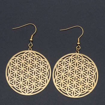 100% Stainless Steel Fashion The Flower of Life Earring for Women Wholesale Unique Statement Jewelry Earrings Never Tarnish
100% Stainless Steel Fashion The Flower of Life Earring for Women Wholesale Unique Statement Jewelry Earrings Never Tarnish