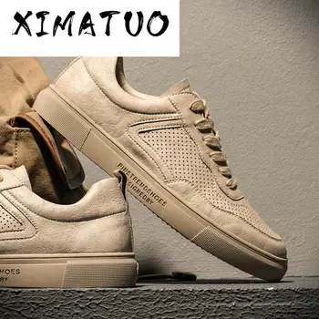 2020 New Mens Casual Shoes Lace up Breathable Flat Genuine Leather Shoes Male Soft Driving Shoes 
2020 New Mens Casual Shoes Lace up Breathable Flat Genuine Leather Shoes Male Soft Driving Shoes