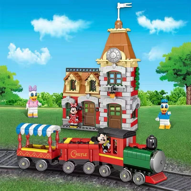 Disney Serices Classic fairy tale AnimeTrain and Station Model Building Blocks Mickey Minnie Duck model Kids Christmas Gifts
Disney Serices Classic fairy tale AnimeTrain and Station Model Building Blocks Mickey Minnie Duck model Kids Christmas Gifts