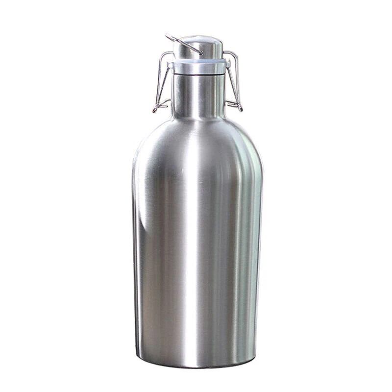 2Л нержавеющая сталь Homebrew пивной Growler безопасный качели верхней крышкой большой