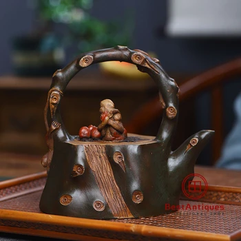 Yixing Zisha Teapot Purple Clay Teapots Handmade Daidai Fenghou 460cc 
Yixing Zisha Teapot Purple Clay Teapots Handmade Daidai Fenghou 460cc