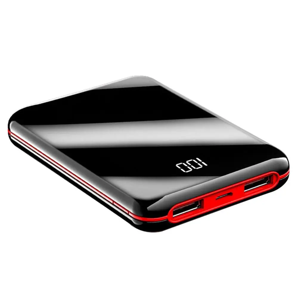 Mini Power Bank 10000mAH Mirror Screen Portable Charger External Battery Pack For Smart Mobile Phone | Обустройство дома