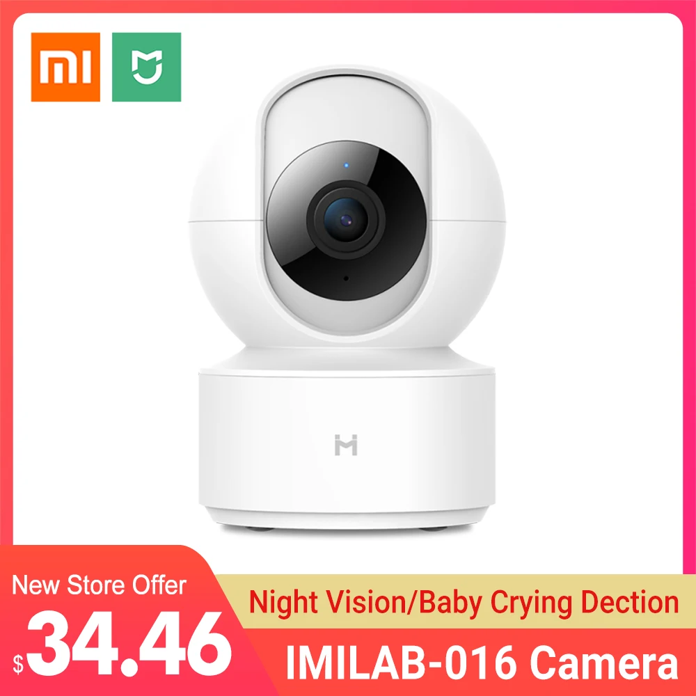 Global Version IMILAB 016 IP Camera Night Vision Smart MiHome App 360 degree HD WiFi Home Security Camera 1080P Baby Monitor
Global Version IMILAB 016 IP Camera Night Vision Smart MiHome App 360 degree HD WiFi Home Security Camera 1080P Baby Monitor