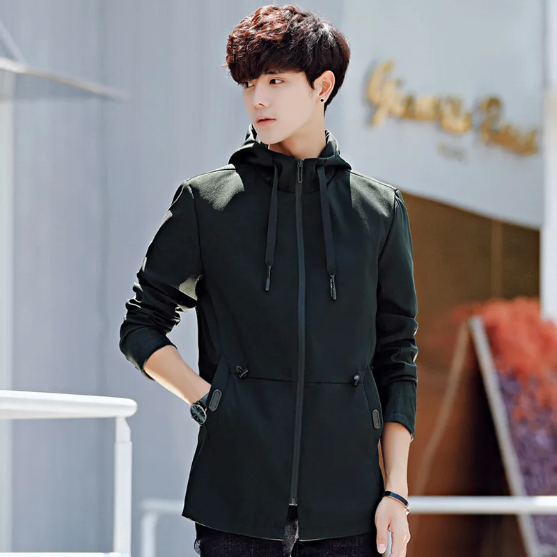 2019 Spring Men Jacket Versatile Fashion Mid-length Korean-style Men'S Wear Slim Fit Casual BOY'S Hooded Clothes
2019 Spring Men Jacket Versatile Fashion Mid-length Korean-style Men'S Wear Slim Fit Casual BOY'S Hooded Clothes