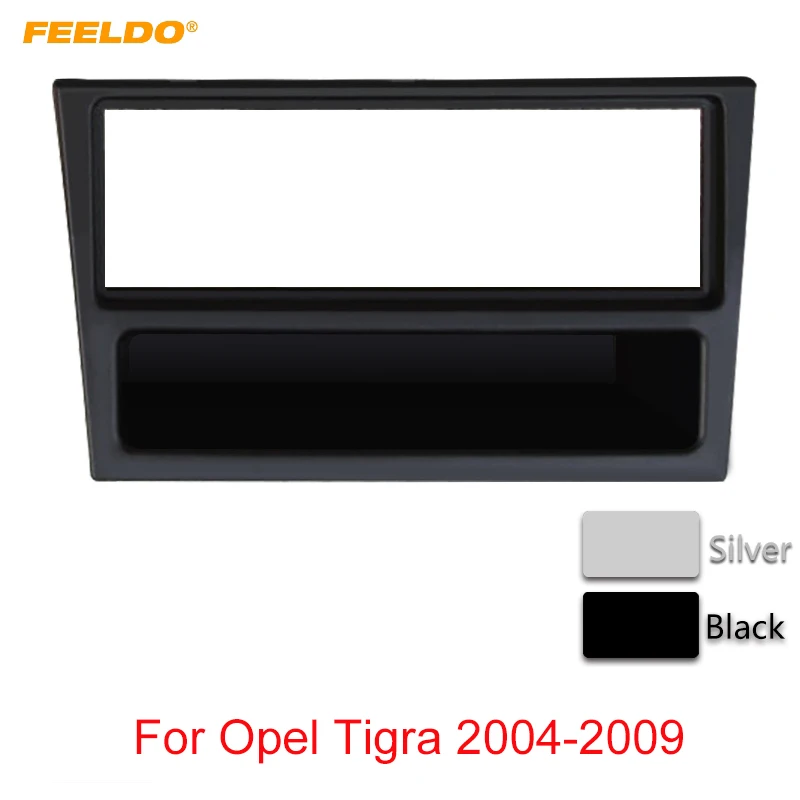 

FEELDO Car 1DIN CD Radio Frame Panel for Opel Tigra 2004-2009 Stereo Fascia Dash Frame Installation Kit Trim #FD5219