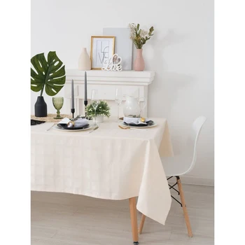 Tablecloth "Ethel" Geometry 150x300 cm, milk color, square. 192 g / m2, chl with GMO
Tablecloth "Ethel" Geometry 150x300 cm, milk color, square. 192 g / m2, chl with GMO
