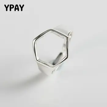 YPAY 100% Real 925 Sterling Silver Hexagon Geometry Rings For Women Adjustable Size Finger Ring Sterling-Silver-Jewelry YMR477
YPAY 100% Real 925 Sterling Silver Hexagon Geometry Rings For Women Adjustable Size Finger Ring Sterling-Silver-Jewelry YMR477