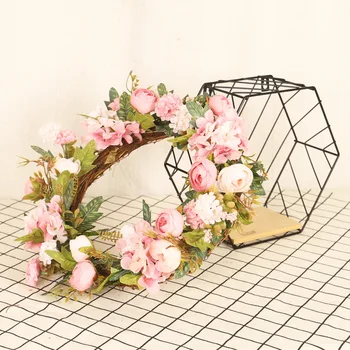 Artificial Flower Wreath Fake Silk Rose Peony Wreath Window DIY Wedding Decoration Colorful Garland Home Wall Hanging Door Decor
Artificial Flower Wreath Fake Silk Rose Peony Wreath Window DIY Wedding Decoration Colorful Garland Home Wall Hanging Door Decor