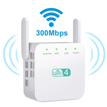 WIFI Wireless Repeater Antenna Signal Amplifier 300 Mbps Network long range Extender 802.11 a/n/b/g Wifi Booster Signal Repeater
WIFI Wireless Repeater Antenna Signal Amplifier 300 Mbps Network long range Extender 802.11 a/n/b/g Wifi Booster Signal Repeater
