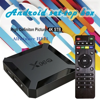 X96Q Smart TV Box Android 10.0 Allwinner H313 Quad Core X96 q Set Top Box Media Player support Google Voice Assistant x96 mini
X96Q Smart TV Box Android 10.0 Allwinner H313 Quad Core X96 q Set Top Box Media Player support Google Voice Assistant x96 mini