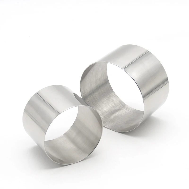 304 Stainless Steel Round Form Rings Small Food Mould for Pastry Cake Mousse and Pancake Kitchen Accessories (3.5 and 2.7 inch)
304 Stainless Steel Round Form Rings Small Food Mould for Pastry Cake Mousse and Pancake Kitchen Accessories (3.5 and 2.7 inch)