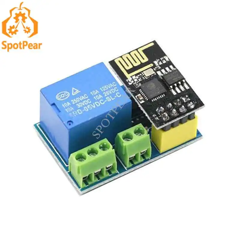 Релейный модуль Wi-Fi Беспроводной модуль приемопередатчика ESP-01 ESP-01S
Релейный модуль Wi-Fi Беспроводной модуль приемопередатчика ESP-01 ESP-01S
