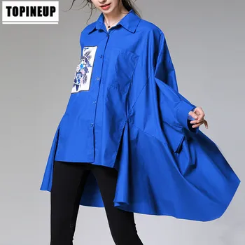 Women's Plus Size Essential Sping Tunic Tops Female Print Irregular Split Blouse Plus Size Batwing Sleeve Loose Polo Shirts
Women's Plus Size Essential Sping Tunic Tops Female Print Irregular Split Blouse Plus Size Batwing Sleeve Loose Polo Shirts