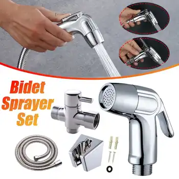 Handheld Toilet bidet sprayer set Kit Stainless Steel Hand Bidet faucet for Bathroom hand sprayer shower head self cleaning ABS
Handheld Toilet bidet sprayer set Kit Stainless Steel Hand Bidet faucet for Bathroom hand sprayer shower head self cleaning ABS