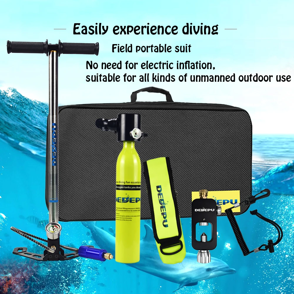 DEDEPU Mini Diving Oxygen Tank A Set Entertainment Diving Portable Underwater Respirator Set
DEDEPU Mini Diving Oxygen Tank A Set Entertainment Diving Portable Underwater Respirator Set