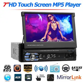 7Inch Car Car MP5 Player Stereo RDS AM FM Radio GPS Navigation Retractable 1 DIN Touch Screen USB Bluetooth Receiver 
7Inch Car Car MP5 Player Stereo RDS AM FM Radio GPS Navigation Retractable 1 DIN Touch Screen USB Bluetooth Receiver