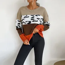 Autumn 2021 Leopard Print Women Winter Sweater Clothes Round Neck Knitted Pullover Sweater Fall 2021 Women Clothing XL
Autumn 2021 Leopard Print Women Winter Sweater Clothes Round Neck Knitted Pullover Sweater Fall 2021 Women Clothing XL
