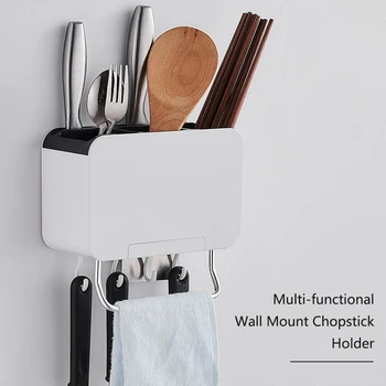 Multi-functional Kitchen Organizer Wall-Mount Chopstick Holder Cooking Utensil Racks Hanging for Spoons Forks Cookware Cutlery
Multi-functional Kitchen Organizer Wall-Mount Chopstick Holder Cooking Utensil Racks Hanging for Spoons Forks Cookware Cutlery