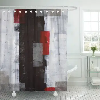 Fabric Curtains with Hooks Black Modern Red and Grey Abstract Painting White Wall Acrylic Contemporary Gallery Lines Squares
Fabric Curtains with Hooks Black Modern Red and Grey Abstract Painting White Wall Acrylic Contemporary Gallery Lines Squares
