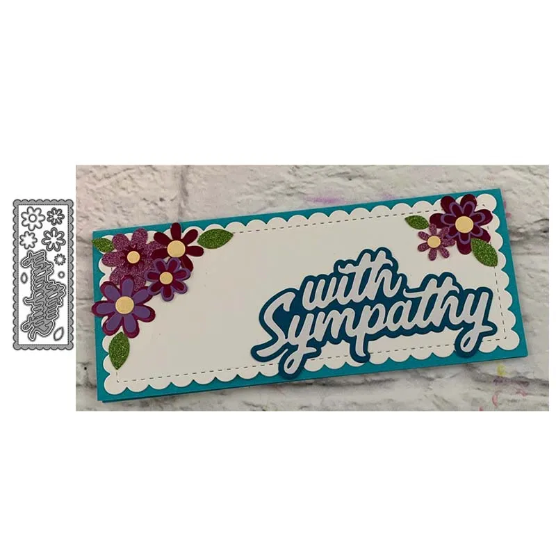 JC Frame Metal Cutting Dies with Sympathy Letters Rectangle for Scrapbooking Handmade Stencil Craft Mold Mould Model Decoration
JC Frame Metal Cutting Dies with Sympathy Letters Rectangle for Scrapbooking Handmade Stencil Craft Mold Mould Model Decoration