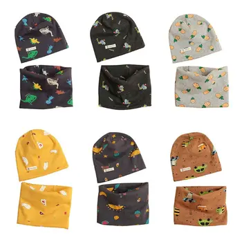 Cartoon Print Cotton Children's Hat Collar 2Pcs Set Baby Kids Scarf Cap for Kids A2UB 
Cartoon Print Cotton Children's Hat Collar 2Pcs Set Baby Kids Scarf Cap for Kids A2UB